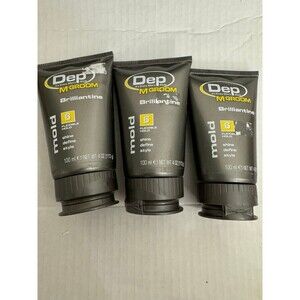 NEW Dep M Groom Brilliantine Flexible Hold Mold for Men 4 Oz Pack Lot of 3